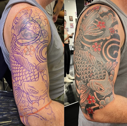 Explore resilience symbol tattoo ideas, creative tattoo ideas in New Braunfels, available at SHARPTOOTH TATTOOS