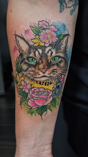 Explore tattoo wolf ideas, creative tattoo ideas in Kissimmee, available at Precision Ink Tattoo Company