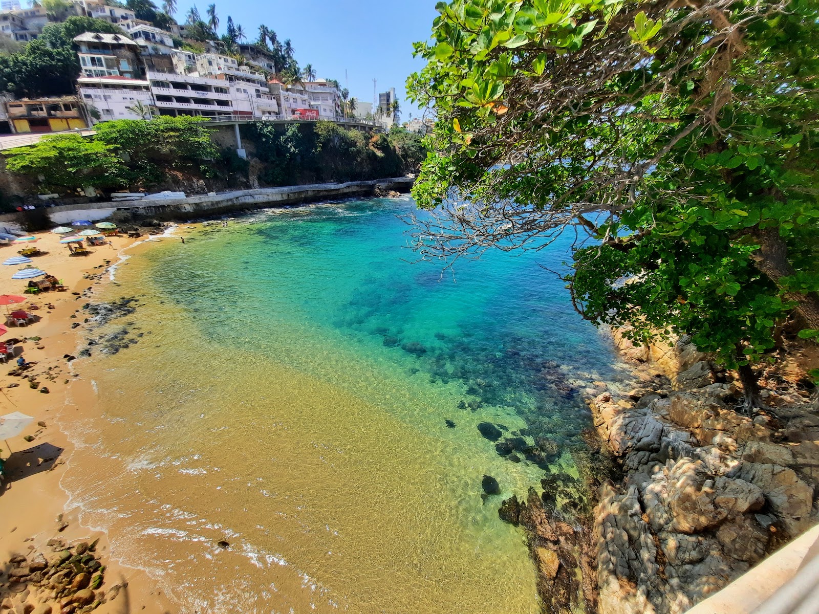 Foto av Playa Langosta med ljus sand yta