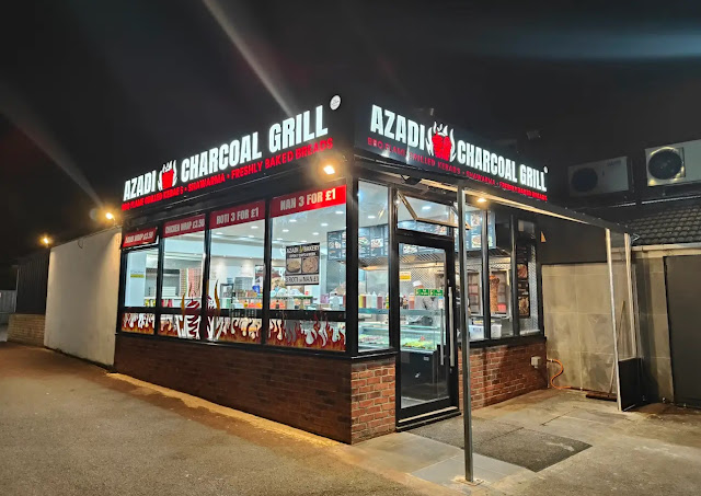 Azadi charcoal grill fast food restaurant