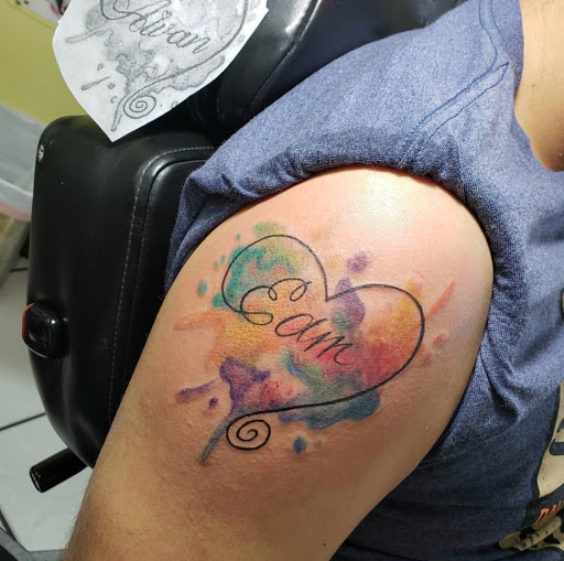 Explore tattoo fill in ideas for men, creative tattoo ideas in Miami, available at Tattoos by Lou Miami - North Miami