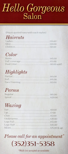 Hair Salon «Hello Gorgeous Hair Salon», reviews and photos, 48 SE Magnolia Exd, Ocala, FL 34471, USA