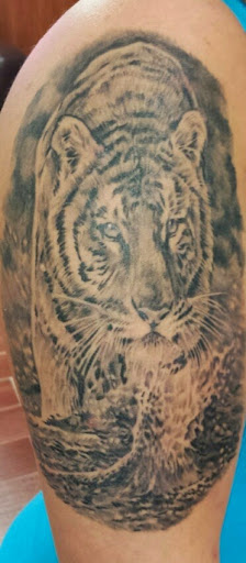 Explore carnage tattoo ideas, creative tattoo ideas in Warren, available at Elite Ink Tattoo Studios