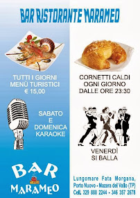 Menu du MARAMEO Bar Ristorante à Mazara del Vallo