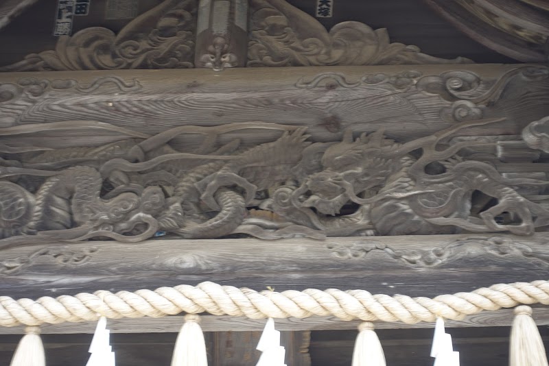 リスと葡萄の彫刻(左甚五郎 作)
