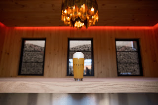 Brewing tanks in a taproom