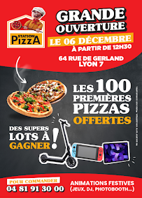 Carte du Station Pizza Lyon Gerland à Lyon