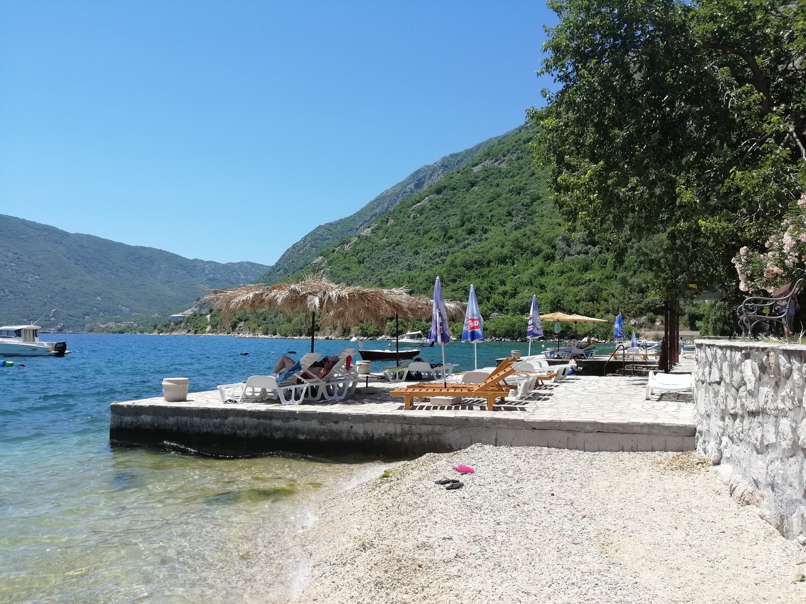 Photo of Stella beach with light fine pebble surface