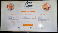 Menu du Apna Punjab Restaurant 100% Végétarien à La Courneuve