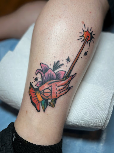 Explore sleeve tattoo ideas for females, creative tattoo ideas in Glenside, available at Yellow Rose Tattoo