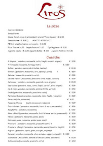 Menu du Liros à Broni