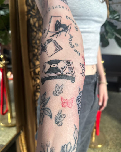 Explore tattoo ideas for son's name, creative tattoo ideas in Belgrade, available at The Loyal Sparrow Tattoo and Piercing