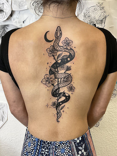 Explore scenery tattoo ideas, creative tattoo ideas in El Paso, available at Mind Over Needle Tattoo Studio