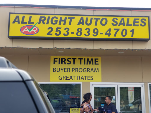 Car Dealer «All Right Auto Sales», reviews and photos, 33333 Pacific Hwy S, Federal Way, WA 98003, USA