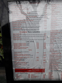 Carte du Fratello restaurant à Paris
