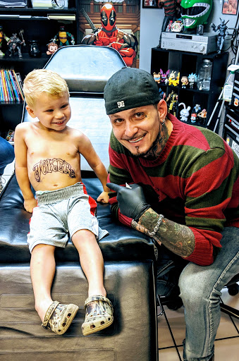 Explore grandchildren tattoo ideas, creative tattoo ideas in Beverly Hills, available at R-N-R Custom Tattoos