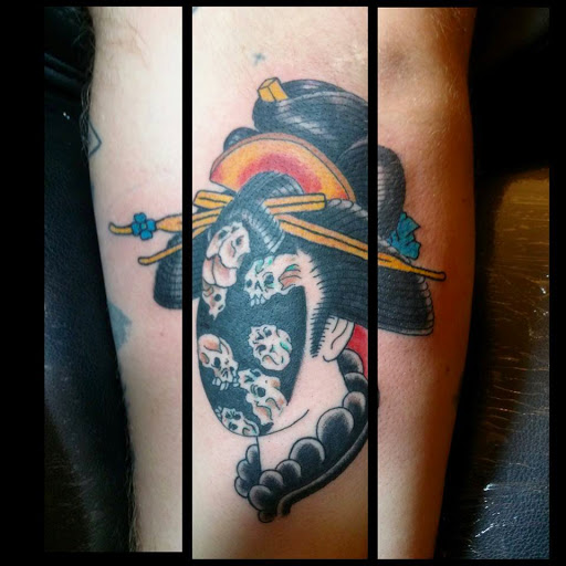 Explore corpse bride tattoo ideas, creative tattoo ideas in Fort Collins, available at Parabrahma Tattoo Collective