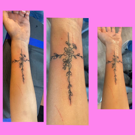 Explore cover up tattoo ideas female wrist, creative tattoo ideas in Bloomsburg, available at Tuccis Tattoo & Piercings Studio