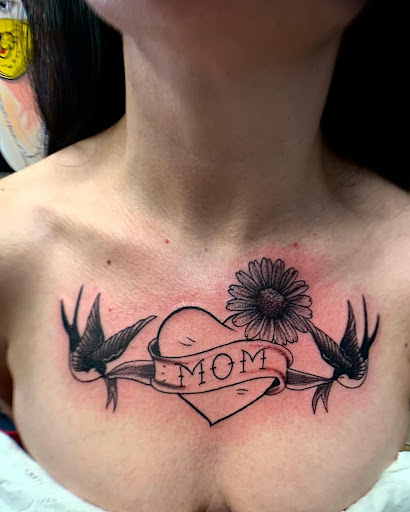 Explore above knee tattoo ideas, creative tattoo ideas in Puyallup, available at Get Right Studios