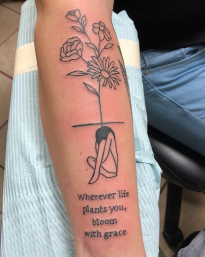 Explore men tattoo sleeve ideas, creative tattoo ideas in Goose Creek, available at Red Kirin Tattoo