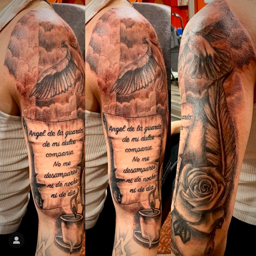 Explore abstract tattoos ideas, creative tattoo ideas in New York, available at Redink Tattoo Studio