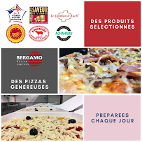Carte du BERGAMO PIZZA express (distributeur de pizzas à emporter 24h/24) à Montech