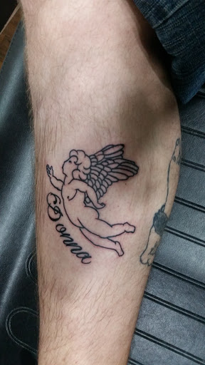 Explore trap house tattoo ideas, creative tattoo ideas in Bargersville, available at Angels and Demons Tattoo