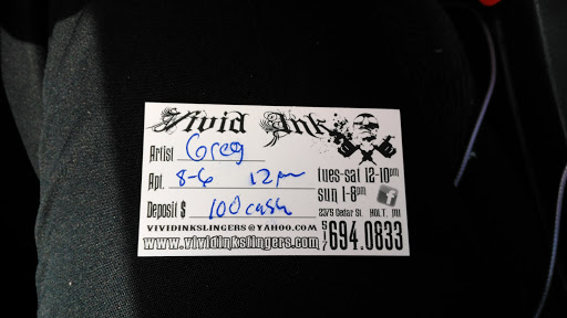 Tattoo Shop «Vivid Ink», reviews and photos, 2375 N Cedar St # C, Holt, MI 48842, USA