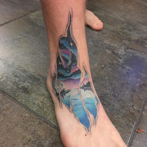 Explore animal crossing tattoo ideas, creative tattoo ideas in Redding, available at The Salty Sloth Tattoo