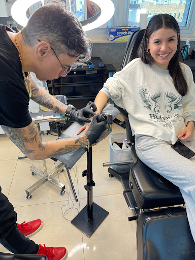 Explore knuckle tattoo ideas for men, creative tattoo ideas in Astoria, available at Kings of Queens Tattoo Studio