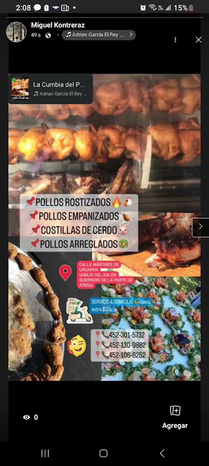 POLLO ROSTIZADO SAN MATEO - Mártires de Uruapan 33B, San Mateo, 60490 Nuevo San Juan Parangaricutiro, Mich., Mexico