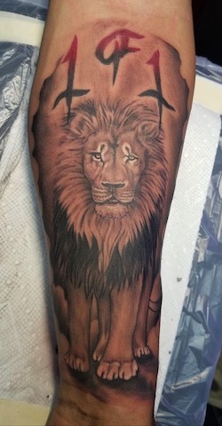 Explore shoulder mens tattoo ideas, creative tattoo ideas in Clarksville, available at All American Tattoo Co