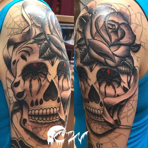 Explore ring finger tattoo cover up ideas, creative tattoo ideas in Clarksville, available at Chris Wallace Tattoos