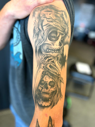 Explore hand tattoo ideas female, creative tattoo ideas in Oswego, available at Saturn Tattoo