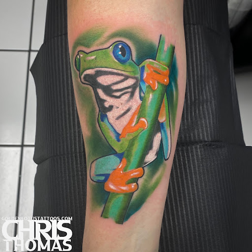 Explore tattoo ideas wolf, creative tattoo ideas in Sherwood, available at Golden Lotus Tattoo Studio