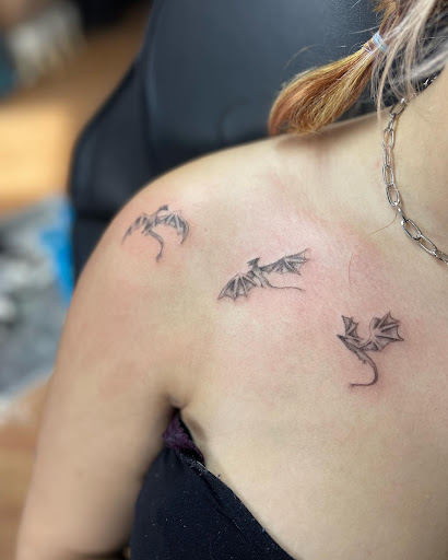 Explore cute woman tattoo ideas, creative tattoo ideas in Belgrade, available at The Loyal Sparrow Tattoo and Piercing
