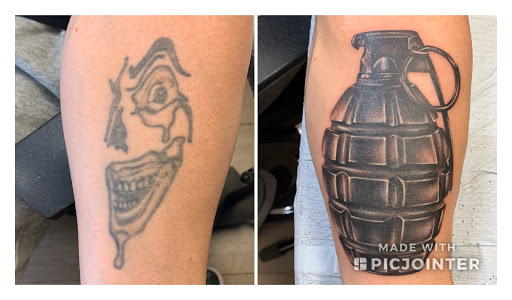 Explore mario name tattoo ideas, creative tattoo ideas in Kenosha, available at Kenosha Tattoo Company