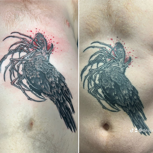 Explore outer forearm tattoos for men ideas, creative tattoo ideas in Excelsior Springs, available at Deviant Tattoo Studio