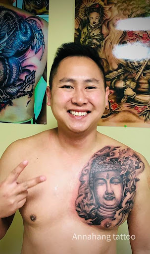 Explore chef knife tattoo ideas, creative tattoo ideas in Garden Grove, available at Anna Hang Tattoo