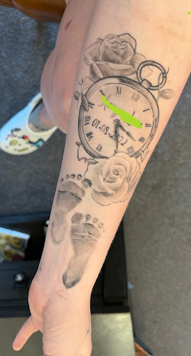 Explore lower sleeve tattoo ideas, creative tattoo ideas in Minneapolis, available at Mafia Ink Tattoo Studio