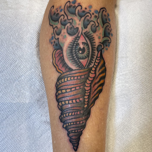 Explore ideas for leg sleeve tattoos, creative tattoo ideas in Brooklyn, available at Electric Lotus Tattoo