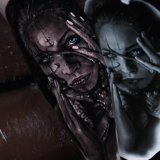 Explore military tattoo ideas for men, creative tattoo ideas in Fort Wayne, available at FullBloom Tattoos