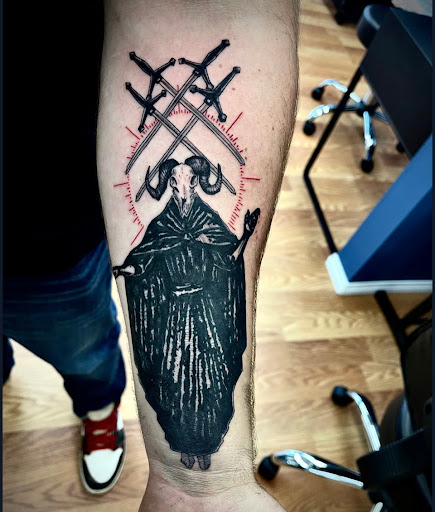 Explore jesus sleeve tattoo ideas, creative tattoo ideas in Los Alamitos, available at Mr. Inkwells Classy Tattoos