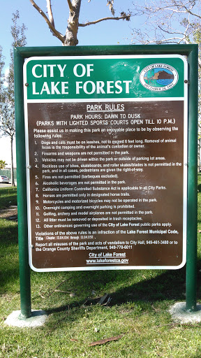 Park «El Toro Park», reviews and photos, 23701 Los Alisos Blvd, Lake Forest, CA 92630, USA