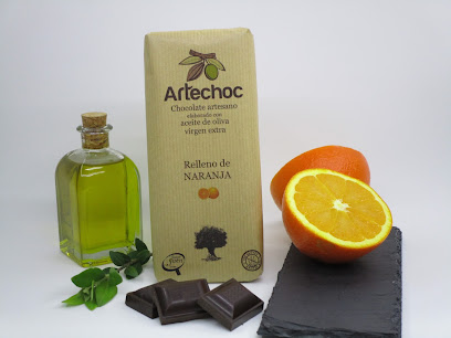 Artechoc chocolate artesano elaborado con aceite de oliva virgen extra