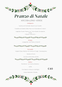 Pizzeria Arcobaleno Verde à Scalenghe carte