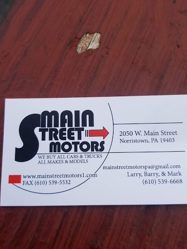 Used Car Dealer «Main Street Motors», reviews and photos, 2050 W Main St, Norristown, PA 19403, USA