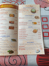 Menu / carte de Mahraja Montmorency à Montmorency