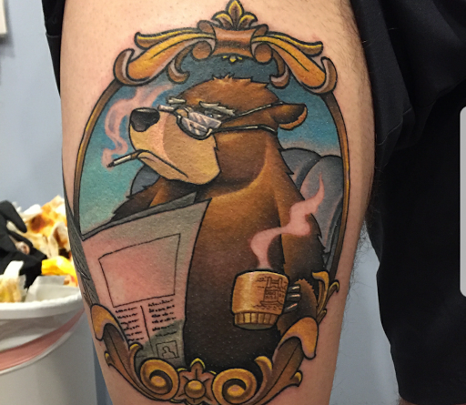 Explore tattoo pattern tom and jerry hood tattoos ideas, creative tattoo ideas in Bridgeport, available at Pike Street Studios Tattoo and Body Piercing