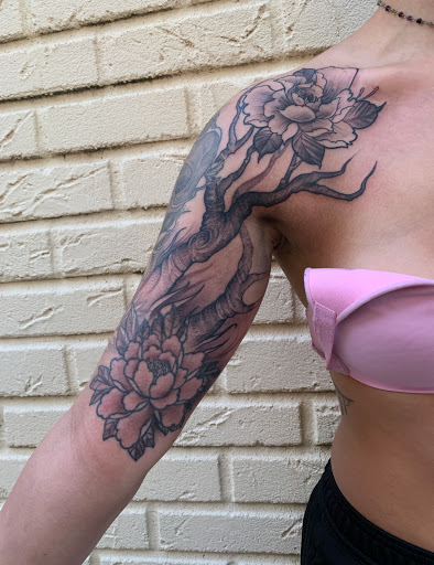 Explore mask tattoo ideas, creative tattoo ideas in Saint Petersburg, available at Buku Tattoo Studio